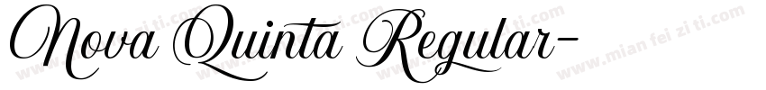 Nova Quinta Regular字体转换